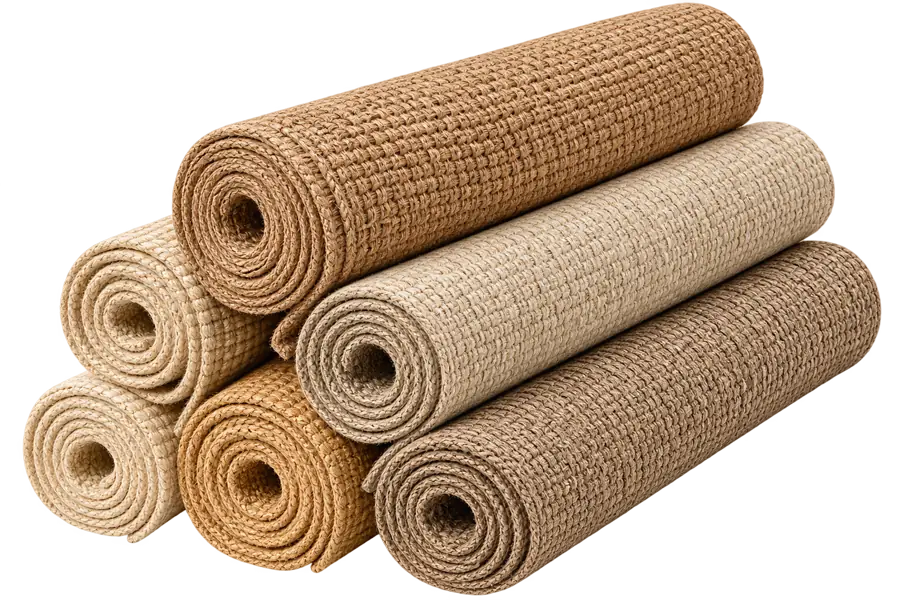Best Natural Jute Rugs carpets Fiber Rolls in Dubai.