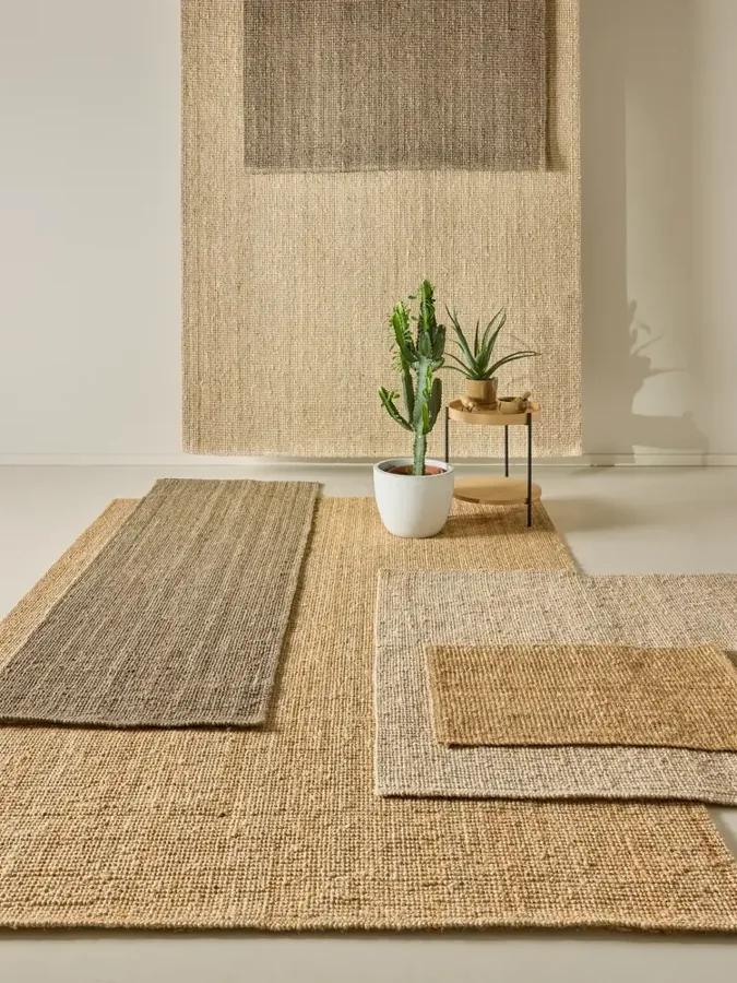 Discover jute rugs svea brown i various sizes in Dubai