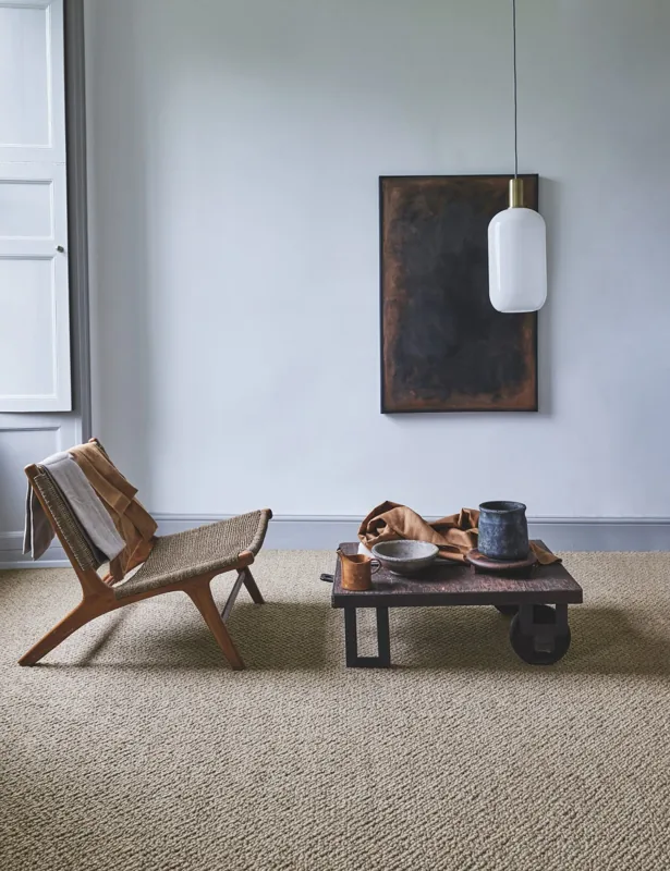 Minimalist-sisal-carpet-in-modern-interior.